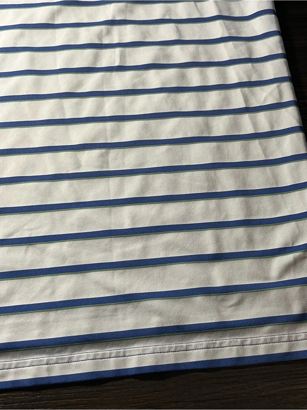 Ralph Lauren RLX Men’s Golf Polo White And Blue Stripes Size XL